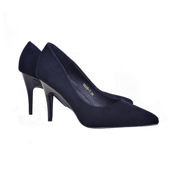 Women's Folding Sexy Pointed Toe High Heel portable retractable female shoes for party driving variable heel 3.5-8.5cm fashion Stilettos,Black