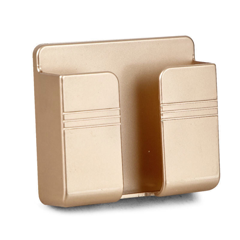Adhesive Mobile Phone Charging Stand Wall Hanging Lazy Bedside Shelf