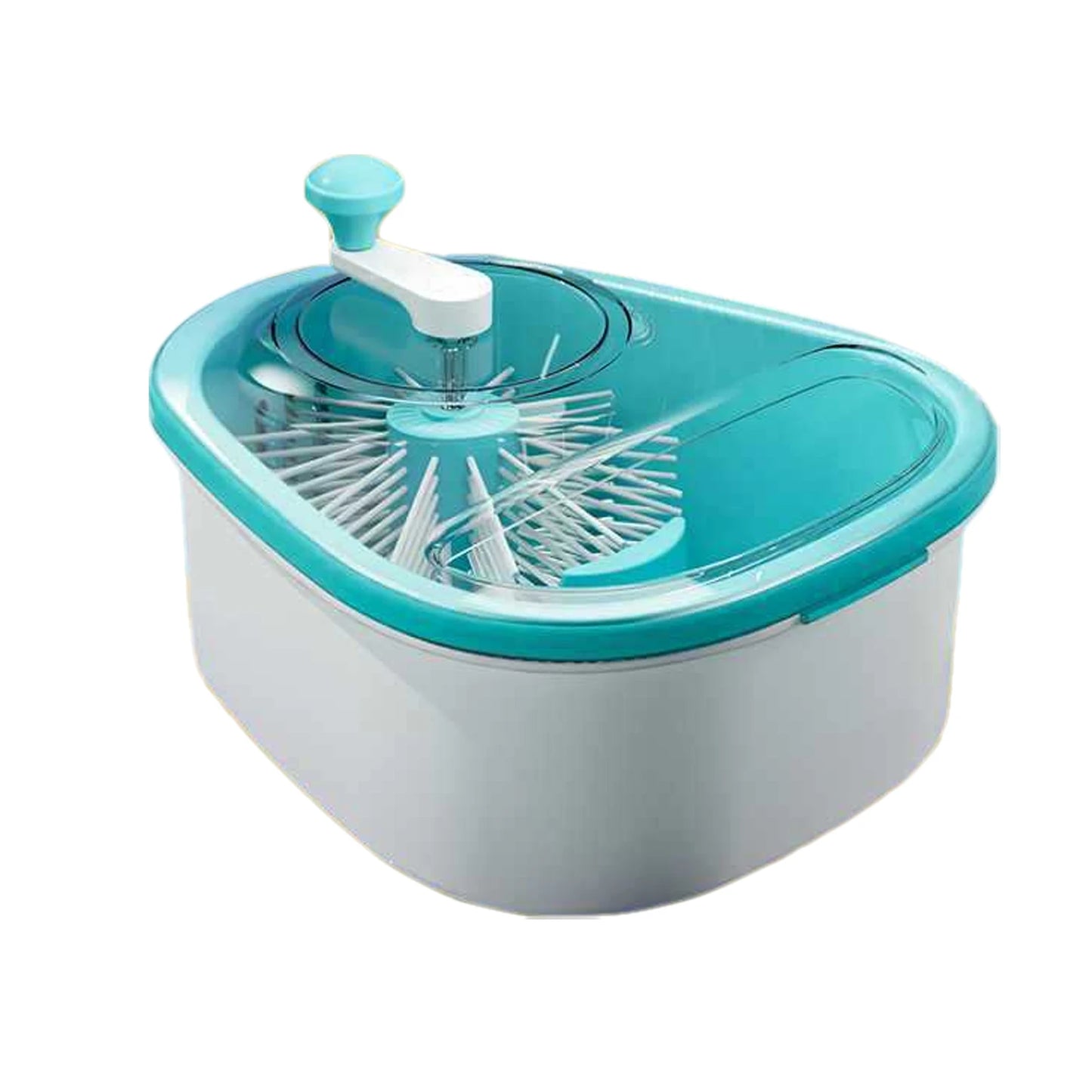 Household Vegetable Fruits Cleaner Sets Manual Water Salad Spinner Fruit Drain Basket Dryer Hand Crank Kitchen Household Gadget
