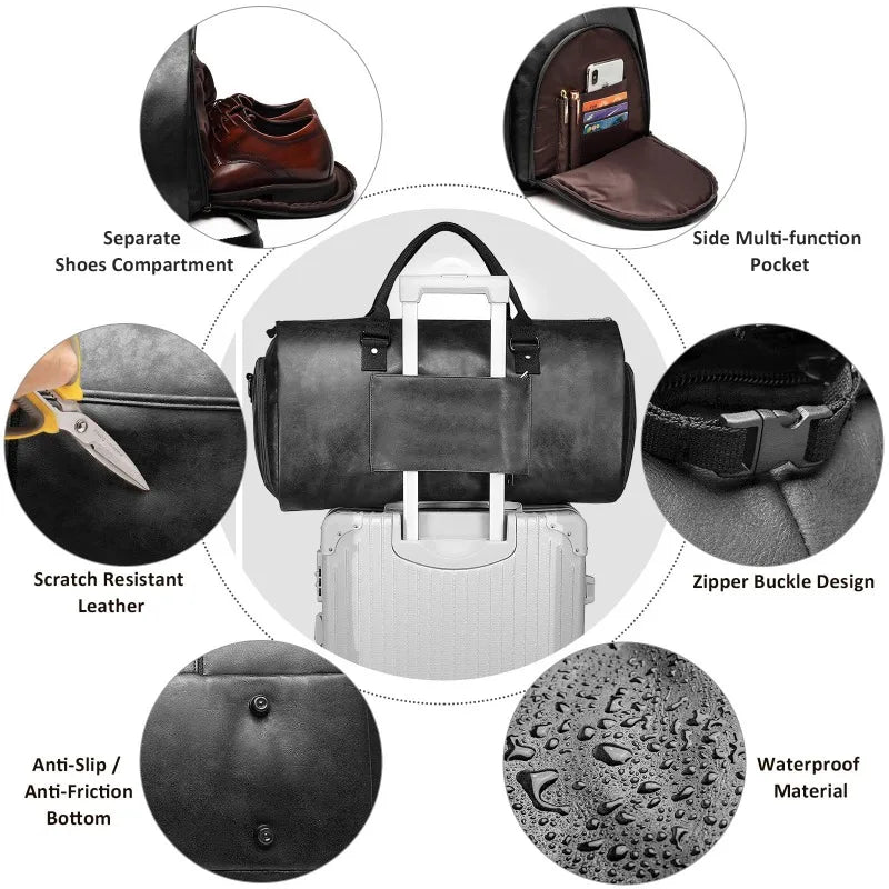 2025 new autumn and winter men's large business large capacity waterproof luggage travel hand-held clothing storage suit bag